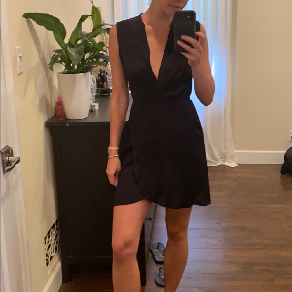 Black Reformation Wrap Dress
